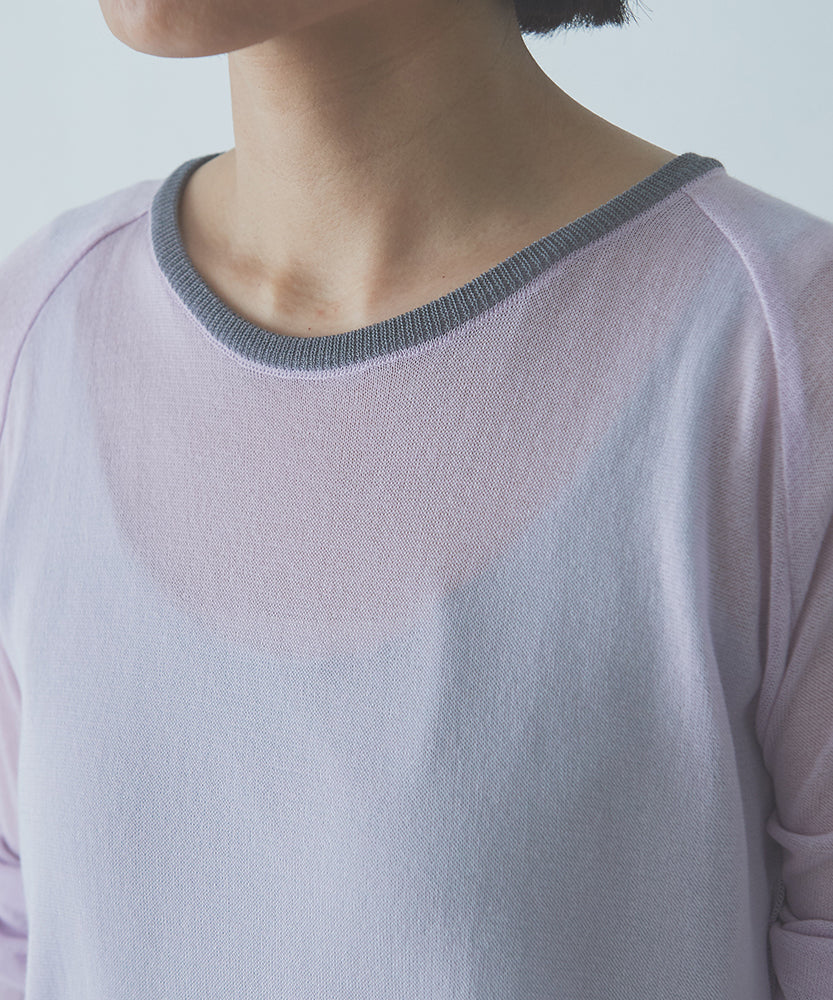 Sheer Knitted LS Pullover