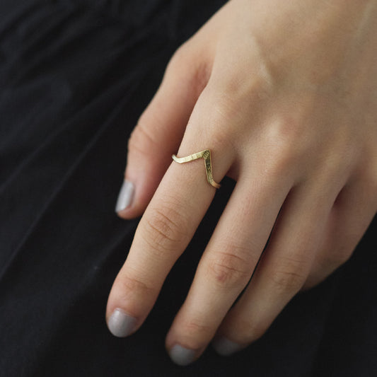 【受注】SURUME. Brass ring "Triangle"