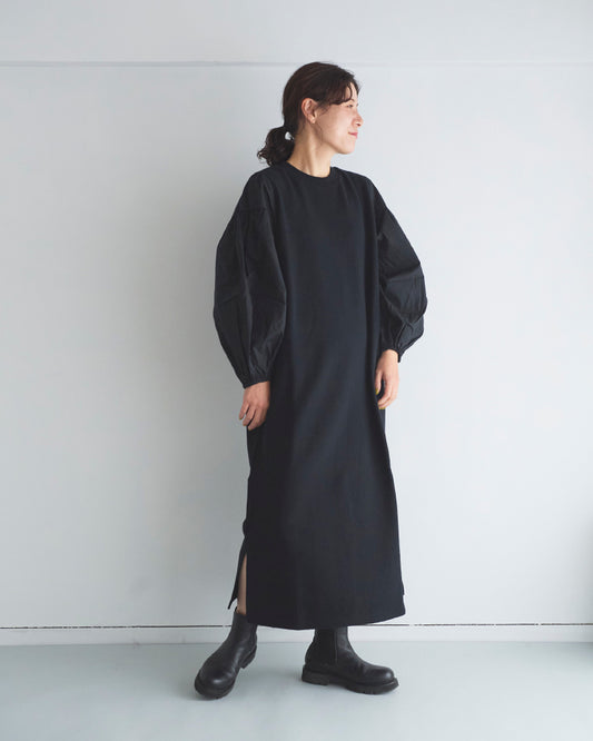 セントラル裏毛　タイプライターコンボワンピース/UNIVERSALTISSU/US250CT018