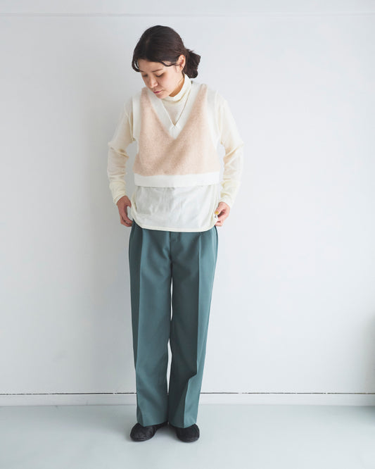 (sold)スライバーニット Vネックベスト/UNIVERSALTISSU