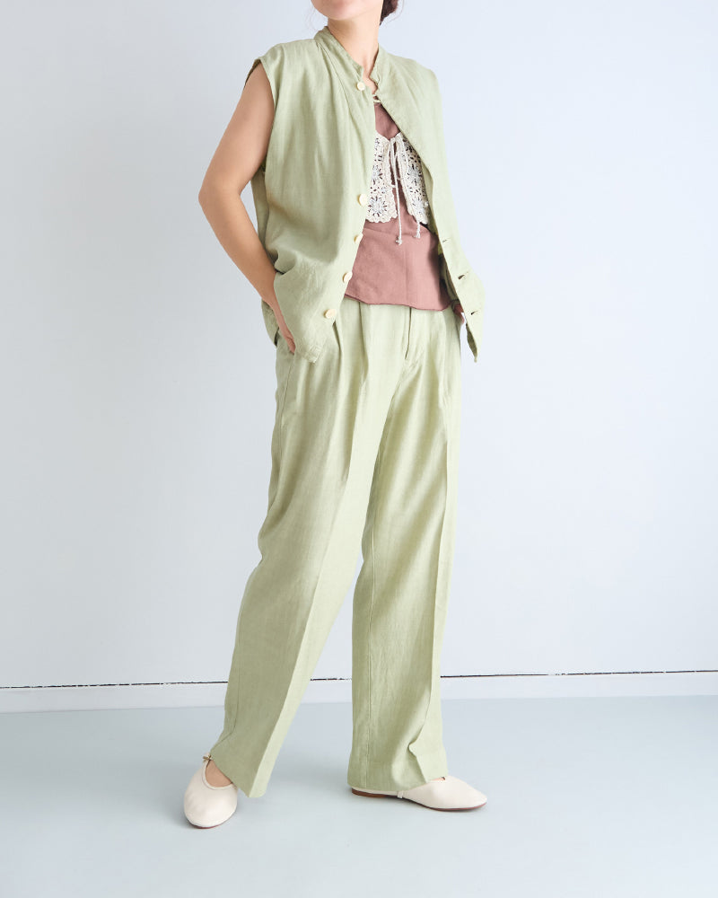 Relaxed Linen Vest/ JöICEADDED /J251VT01