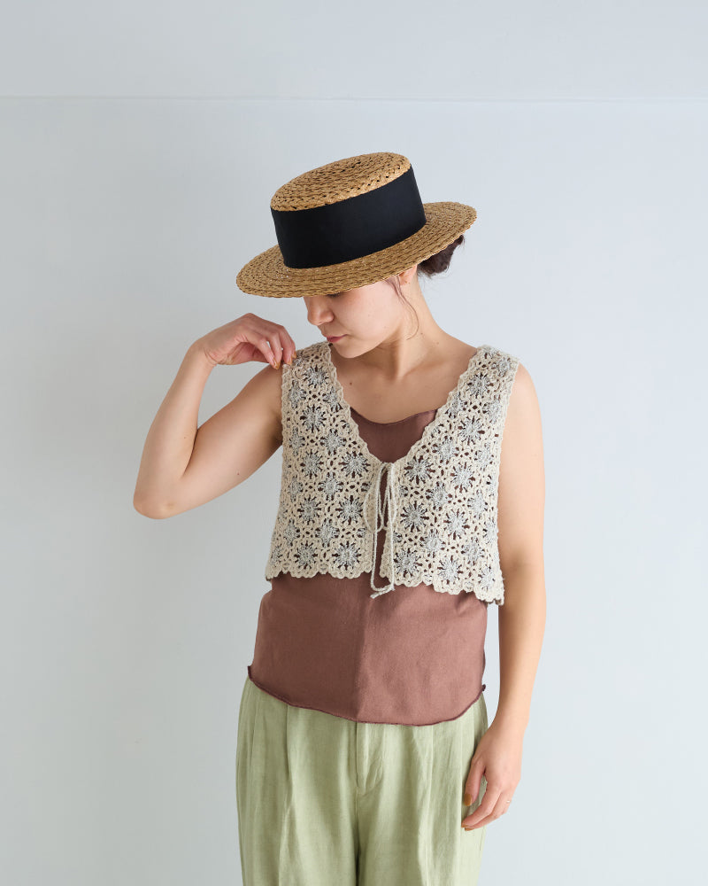 Embroidered Knitted Vest/ JöICEADDED /J251VT02