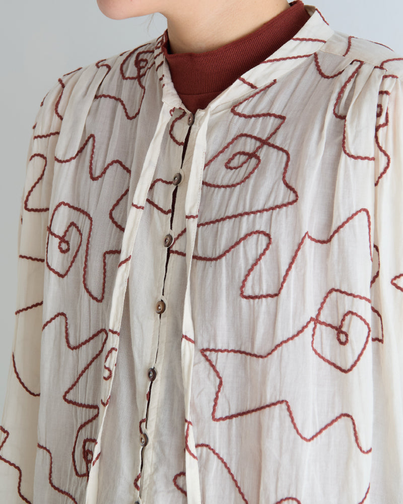 (sold)Geometic Pattern shirts/ JöICEADDED /J251SH02