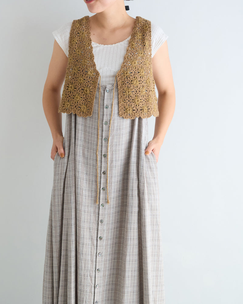 Embroidered Knitted Vest/ JöICEADDED /J251VT02