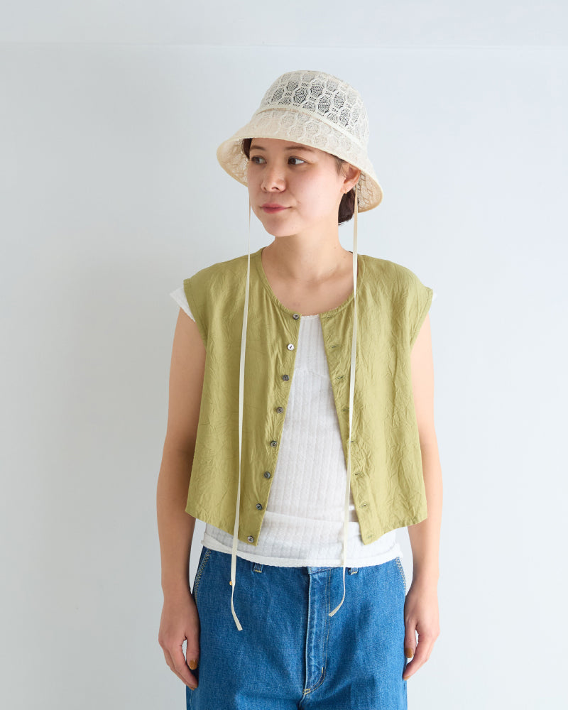 (sold)Winkled Sleeveless shirts/ JöICEADDED /J251SH04