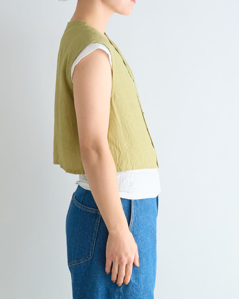 (sold)Winkled Sleeveless shirts/ JöICEADDED /J251SH04