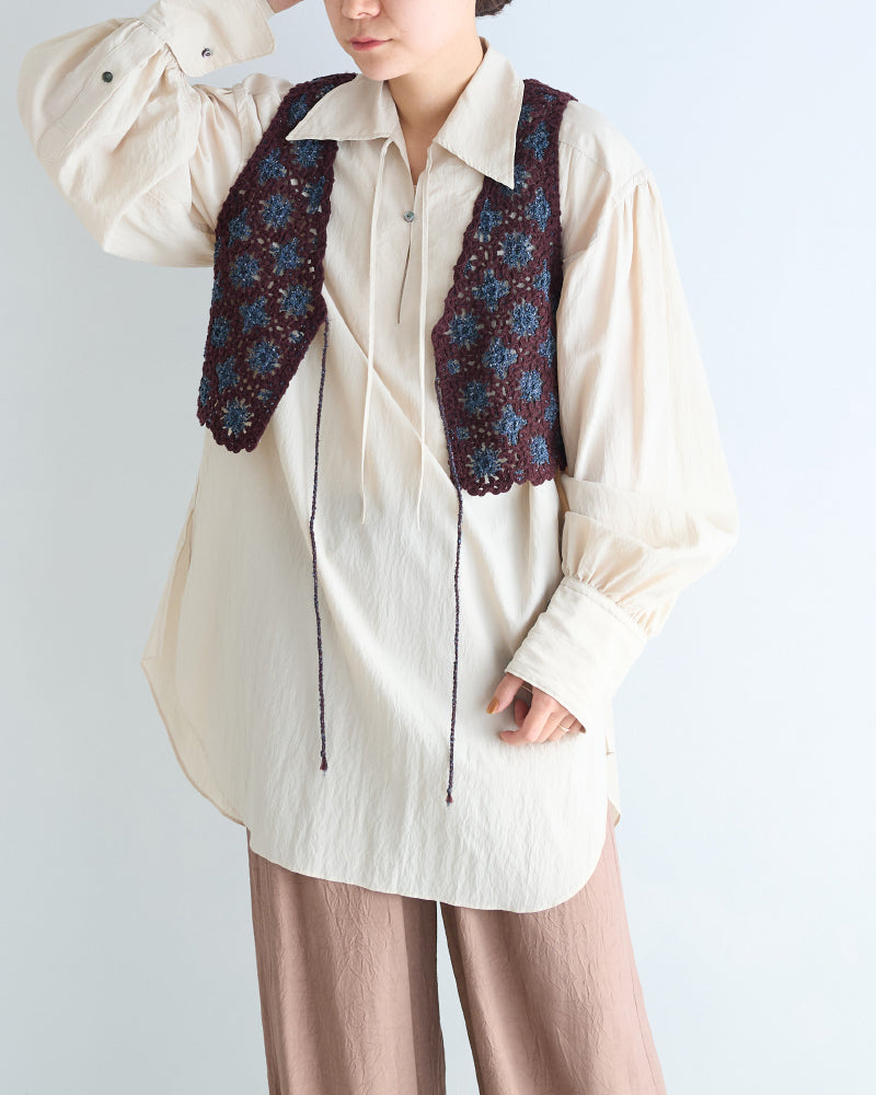 Embroidered Knitted Vest/ JöICEADDED /J251VT02