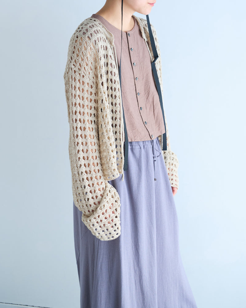 Triangle Pattern knit cardigan/ JöICEADDED /J251KN02