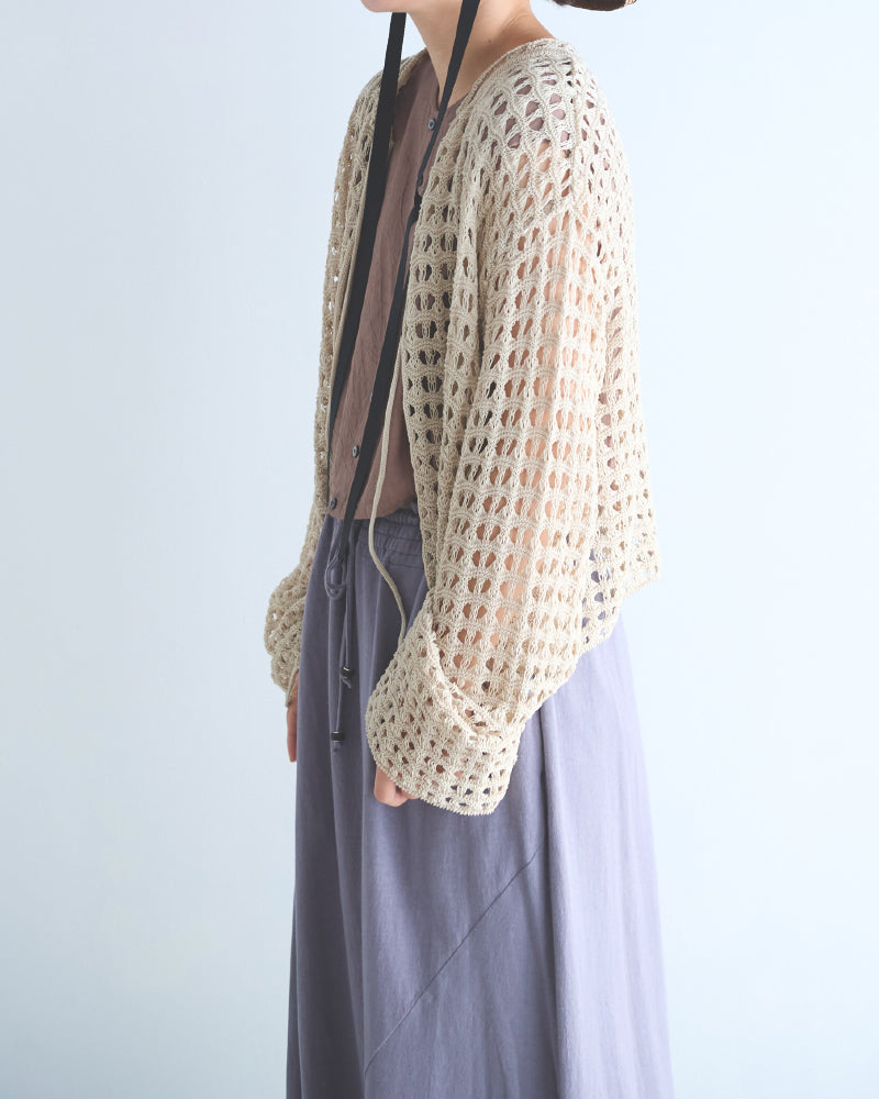 Triangle Pattern knit cardigan/ JöICEADDED /J251KN02