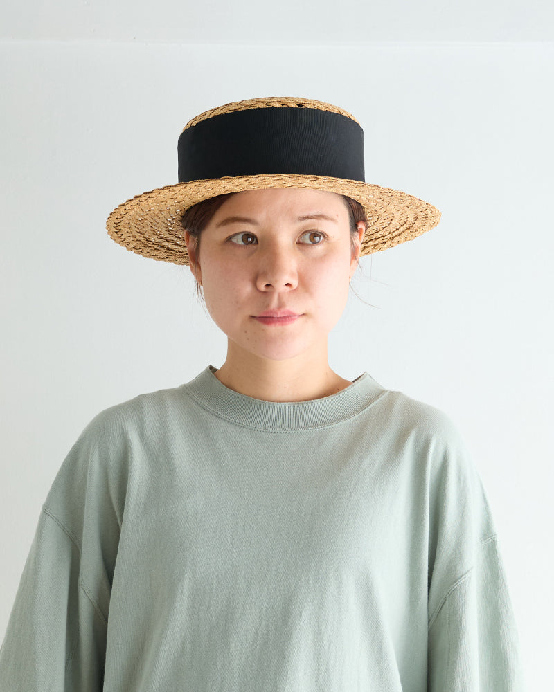straw canotier /miahat/2505