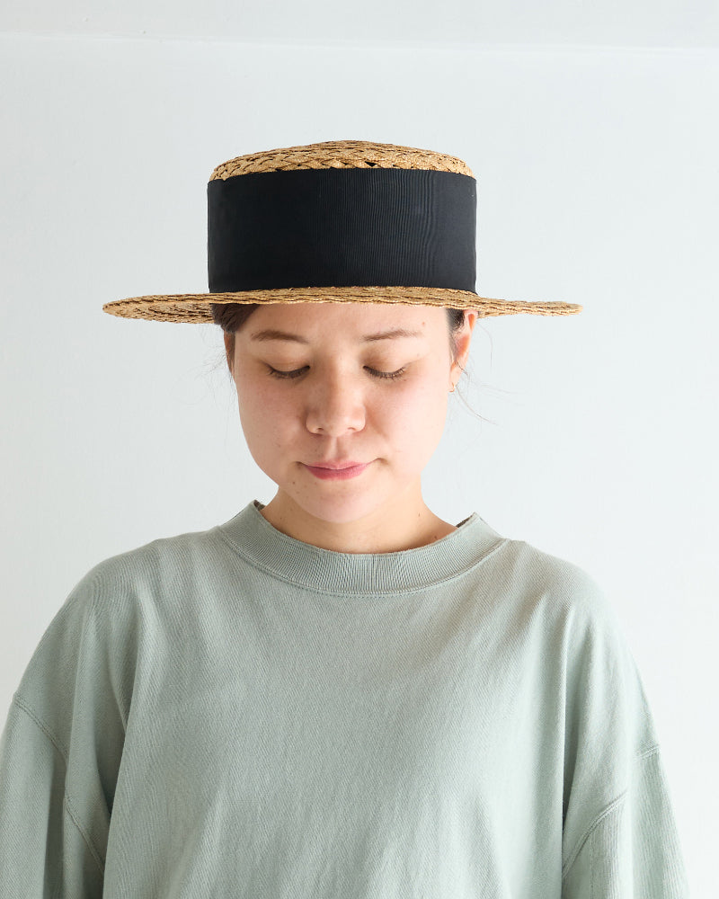 straw canotier /miahat/2505