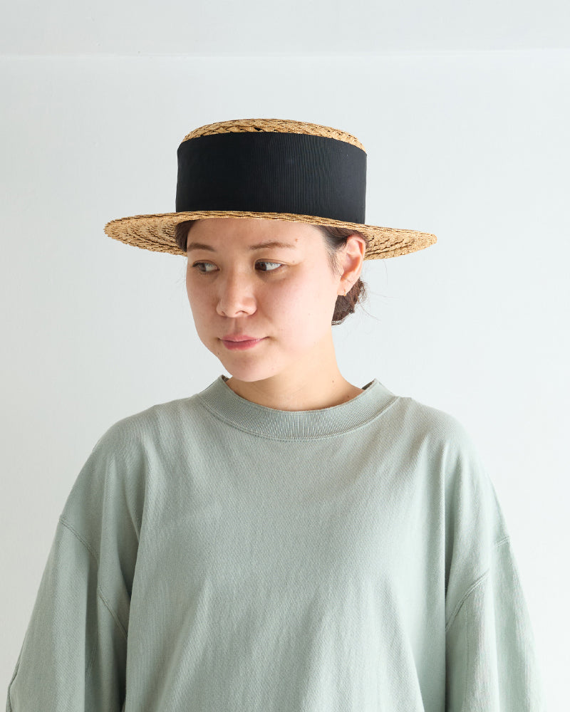 straw canotier /miahat/2505