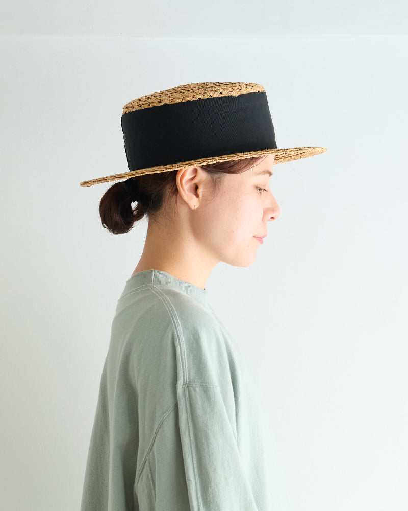 straw canotier /miahat/2505