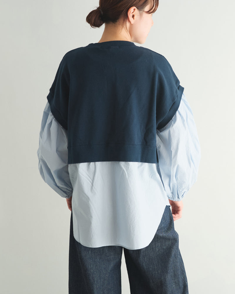 セントラル裏毛　タイプライターコンボプルオーバー/UNIVERSALTISSU/US250CT016