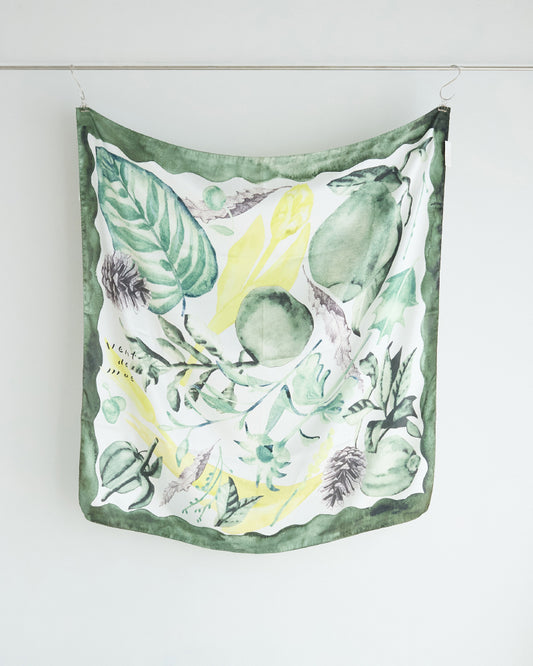 【受注】printed scarf Dialogue/ vent de moe