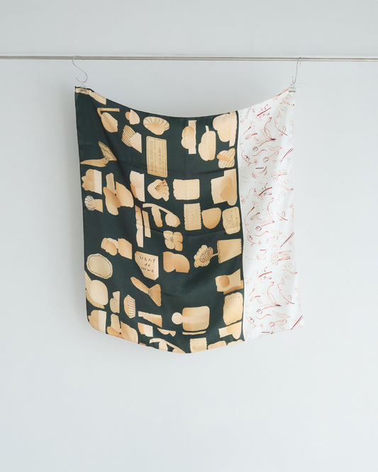 【受注】printed scarf 裏庭の記憶/ vent de moe