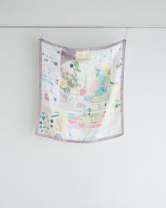printed scarf 明日のブーケ/ vent de moe 【受注】