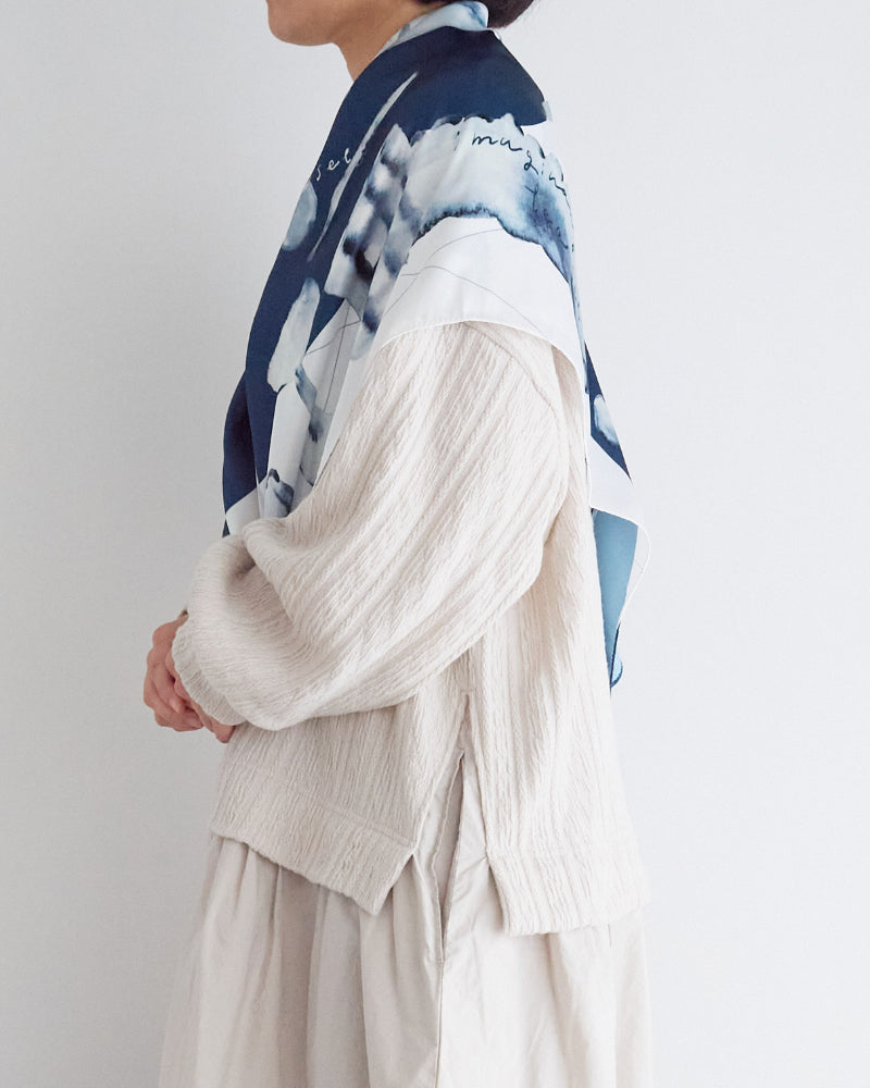 printed scarf 微光 vent de moe 【受注受付終了】