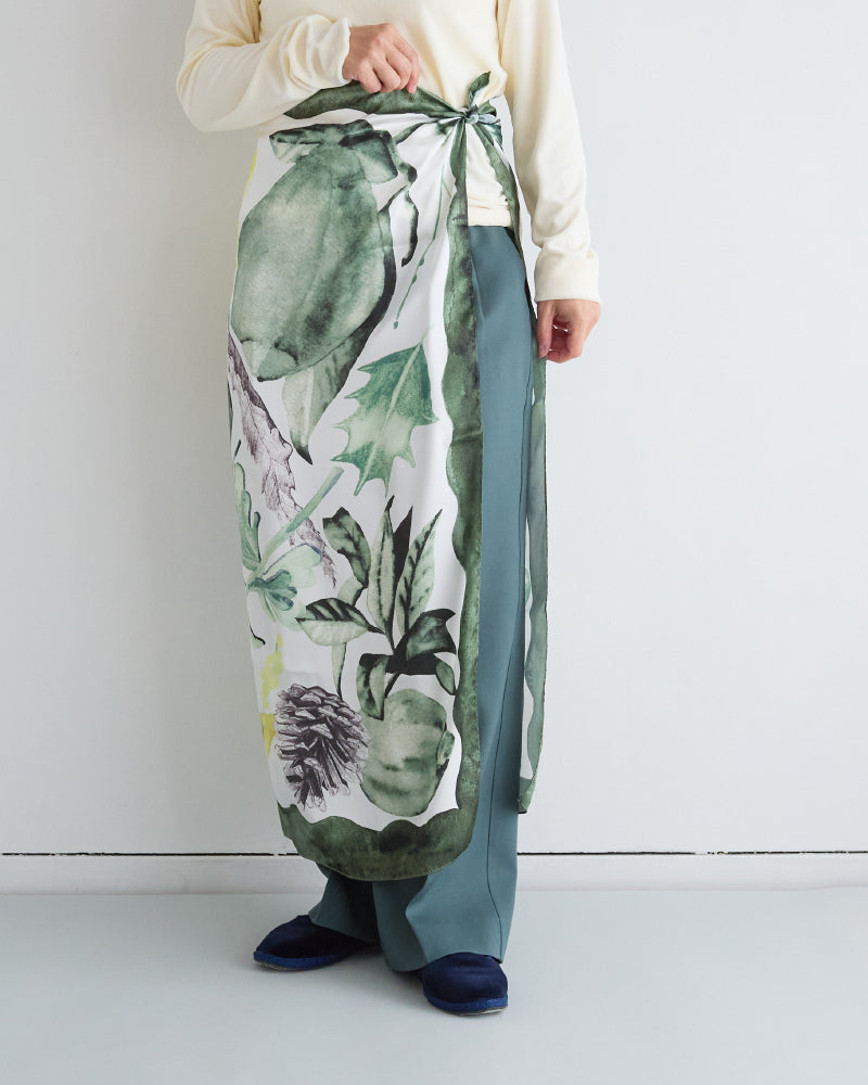 printed scarf Dialogue/ vent de moe 【受注受付終了】