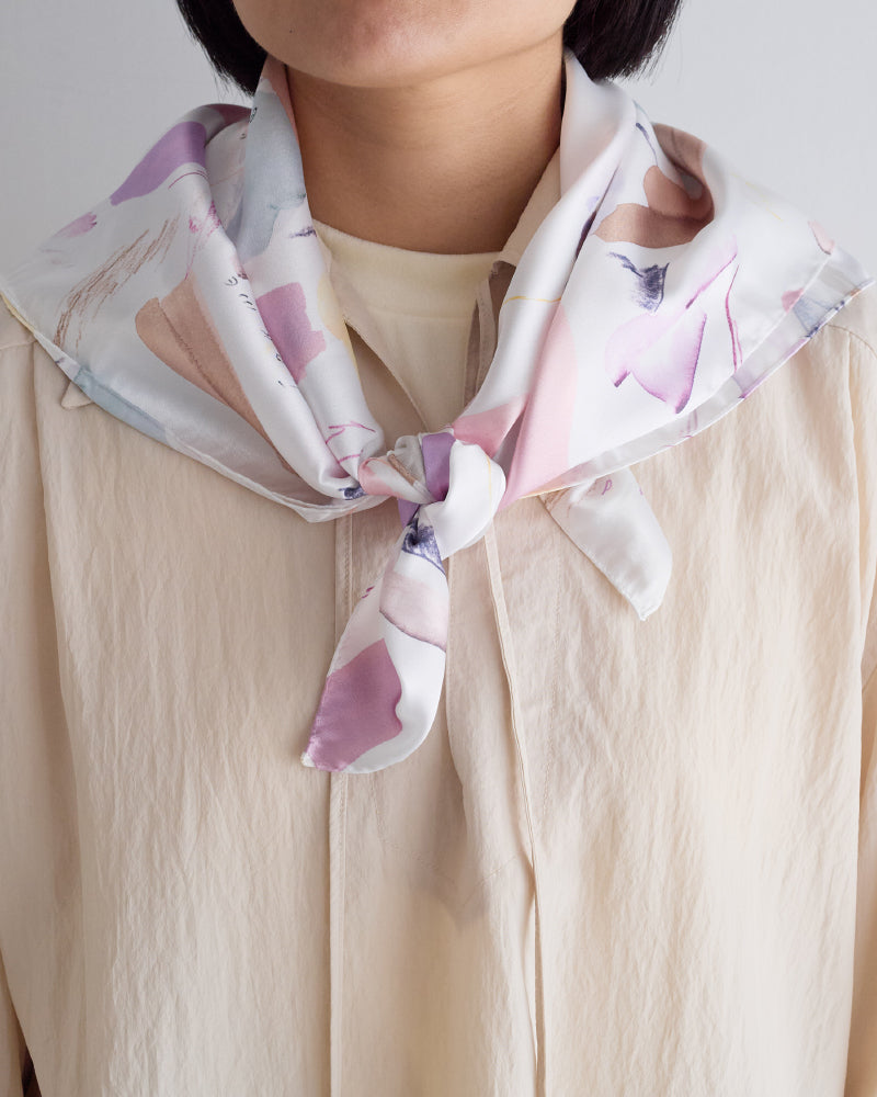 printed scarf だえん/ vent de moe 【受注受付終了】