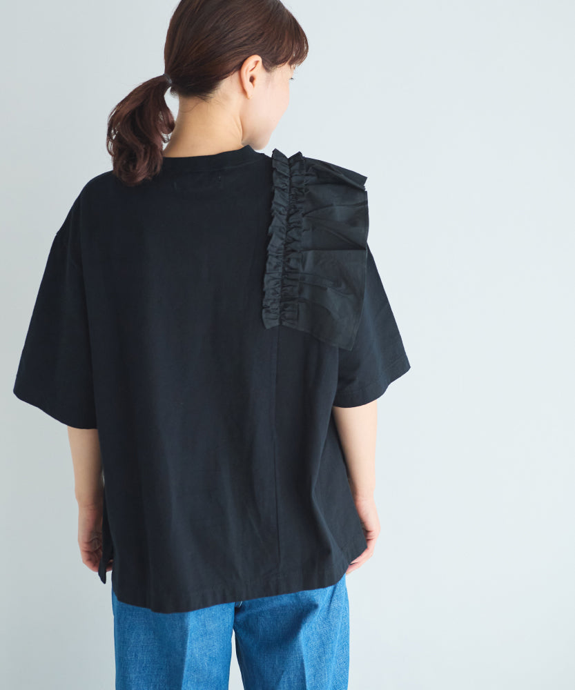 (sold)クラシック天竺　ショルダーフリルT【サイズ３】/UNIVERSALTISSU/US251CT022
