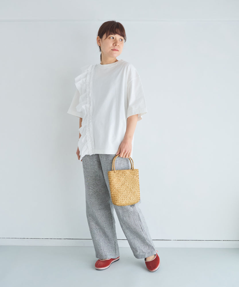 (sold)クラシック天竺　ショルダーフリルT【サイズ３】/UNIVERSALTISSU/US251CT022