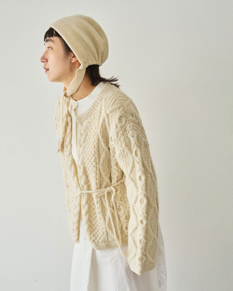 【予約】hand aran cardigan/Hériter/H0-00-1002