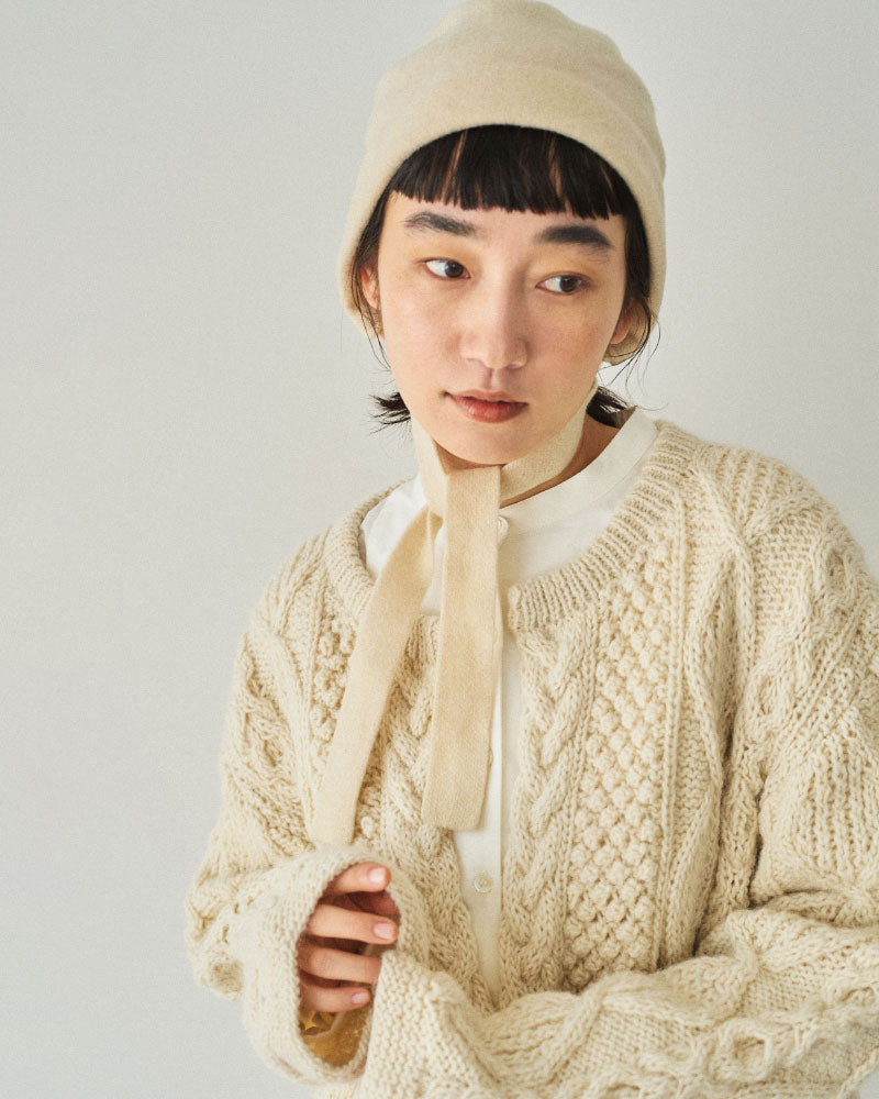 【予約】hand aran cardigan/Hériter/H0-00-1002