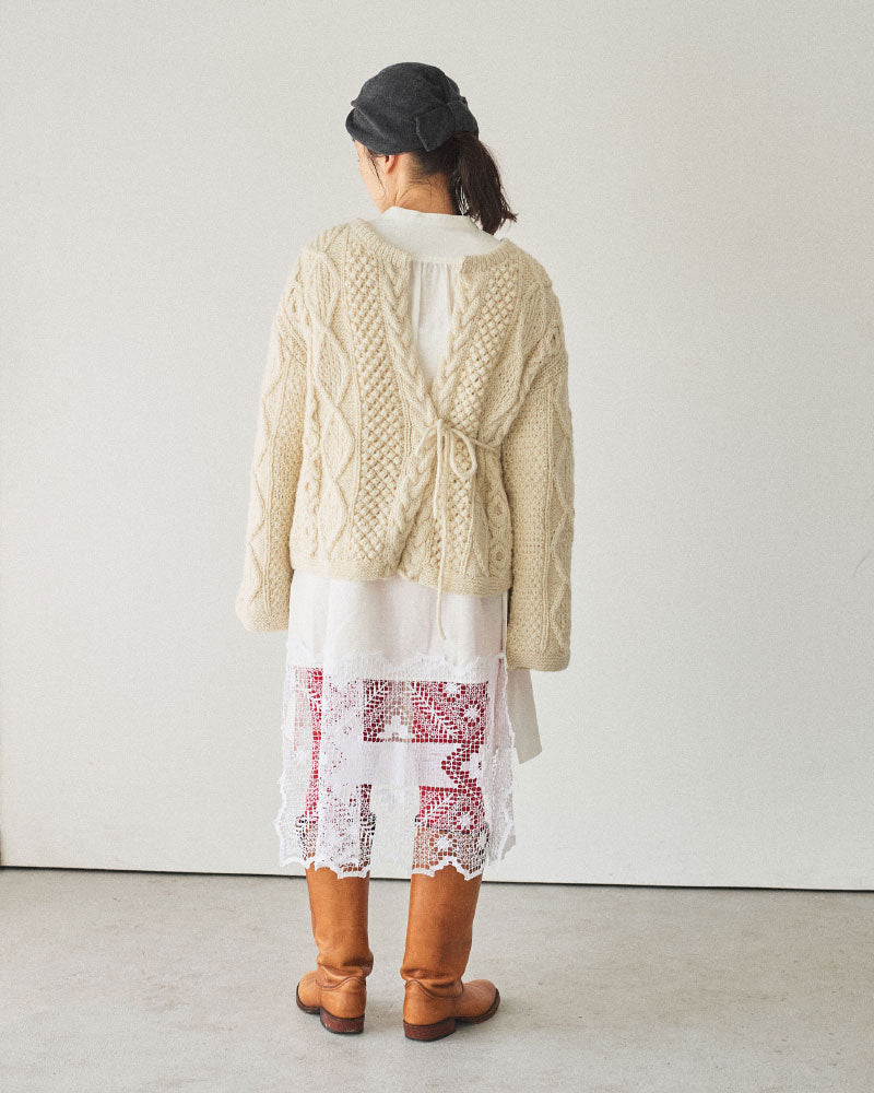 【予約】hand aran cardigan/Hériter/H0-00-1002
