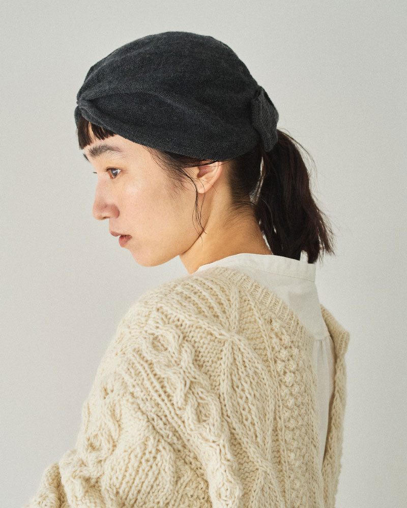 【受注】miahat & accessory リボンターバン（ニット）