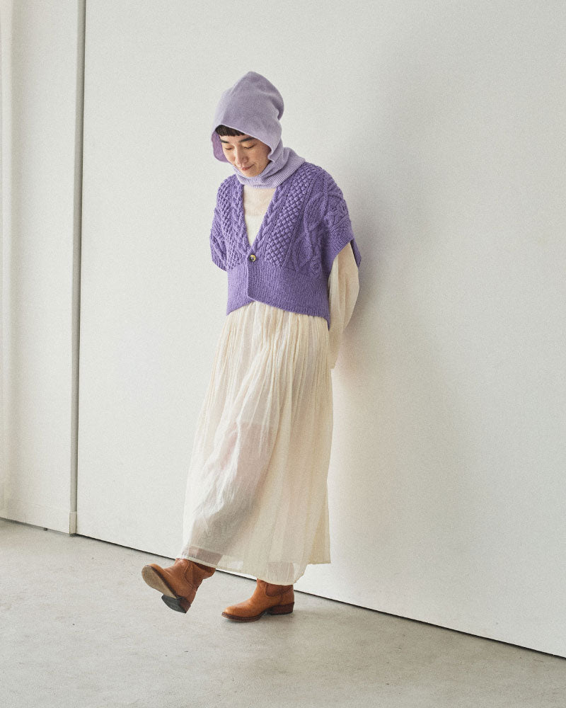 【予約】hand aran vest/Hériter/H0-00-1003