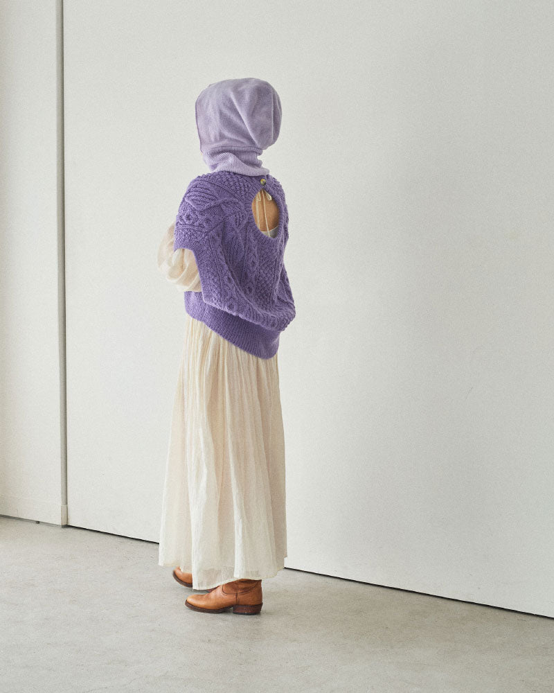 【予約】hand aran vest/Hériter/H0-00-1003
