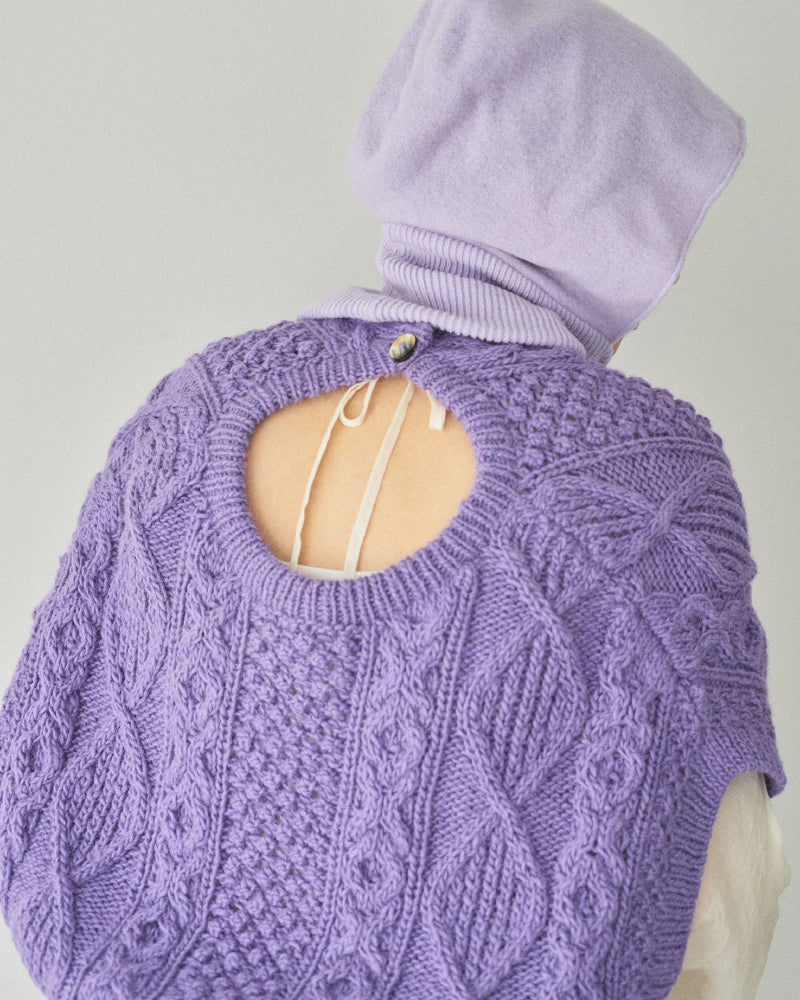 【予約】hand aran vest/Hériter/H0-00-1003