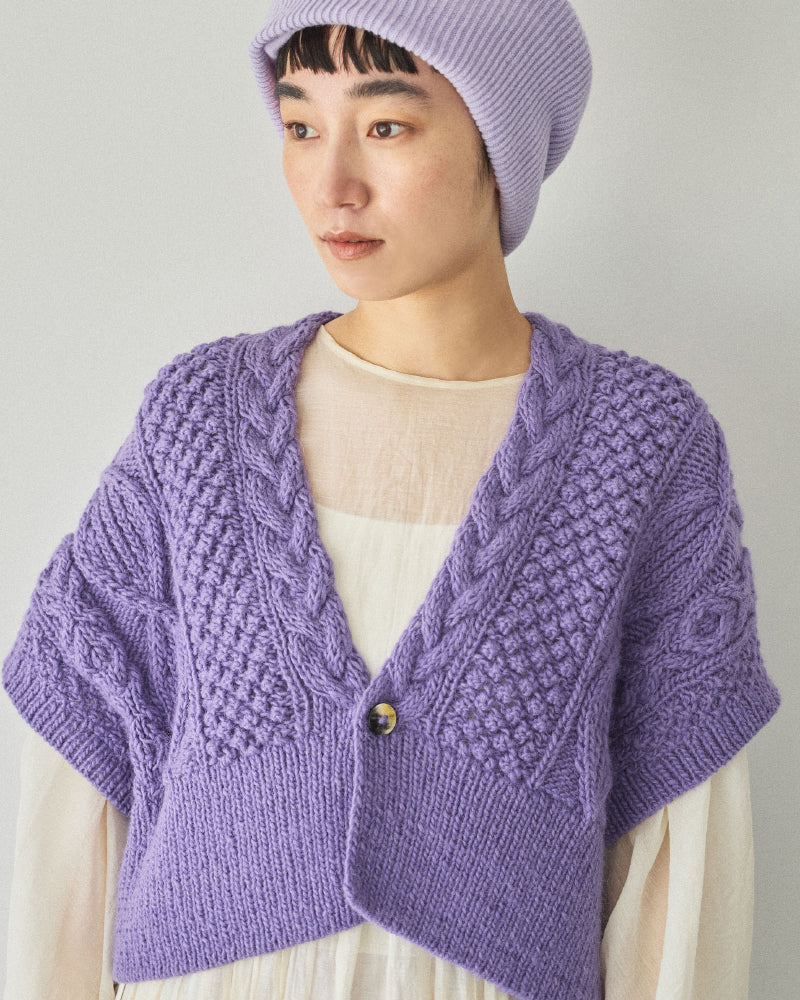 【予約】hand aran vest/Hériter/H0-00-1003