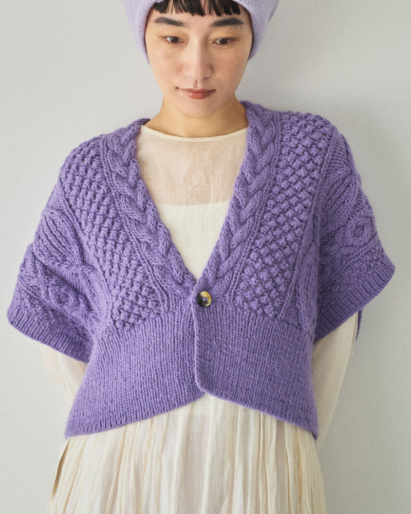 【予約】hand aran vest/Hériter/H0-00-1003