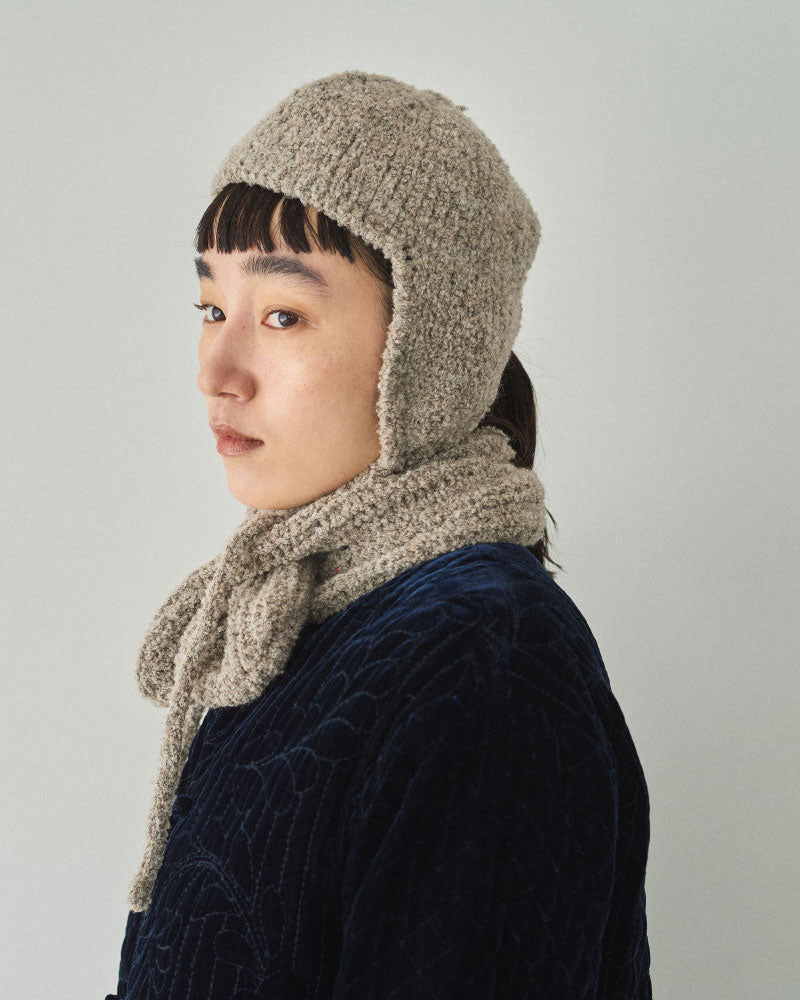 HAND KNIT MUFFLER/YULA/Y L 25-A 003