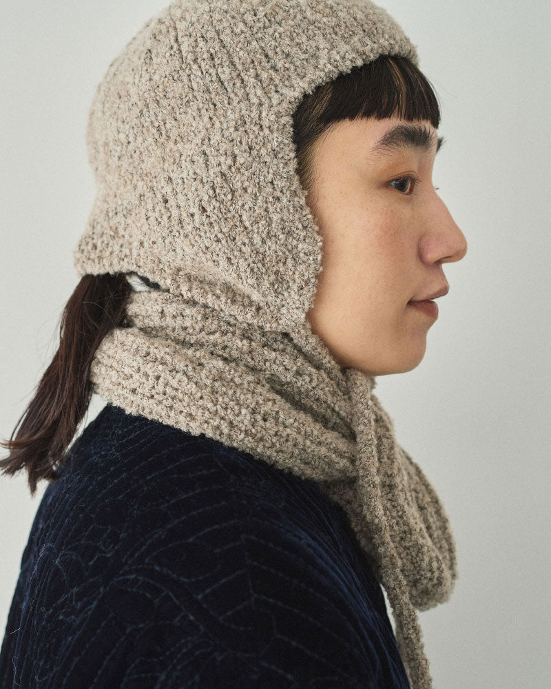 HAND KNIT MUFFLER/YULA/Y L 25-A 003