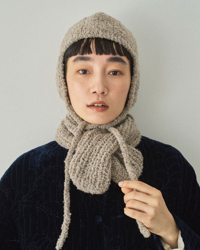 HAND KNIT MUFFLER/YULA/Y L 25-A 003