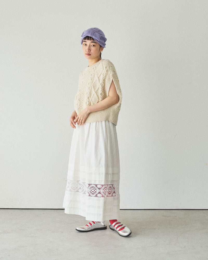 【予約】hand aran vest/Hériter/H0-00-1003