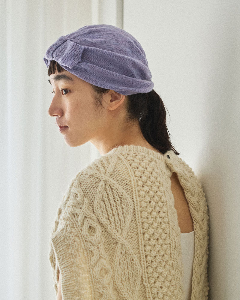 【受注】miahat & accessory リボンターバン（ニット）