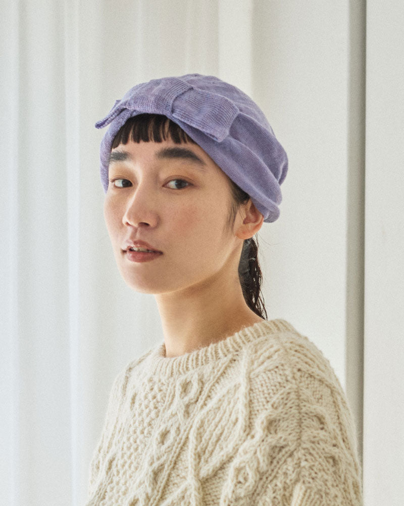 【受注】miahat & accessory リボンターバン（ニット）