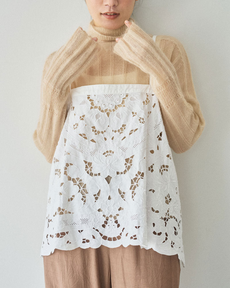 【予約】cutwork parts tablecloth camisole/Hériter/H0-00-3060