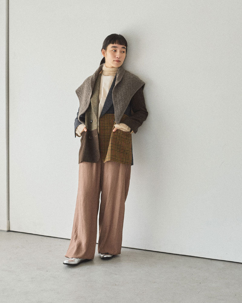 BLOCK PATTERN SCARF/YULA/Y L 25-A 001