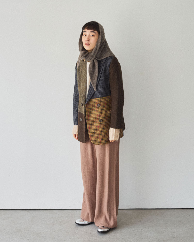 BLOCK PATTERN SCARF/YULA/Y L 25-A 001