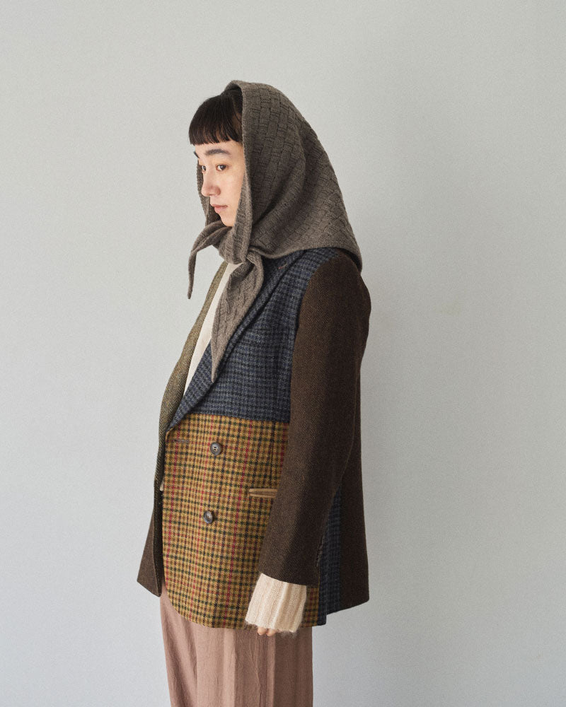 BLOCK PATTERN SCARF/YULA/Y L 25-A 001