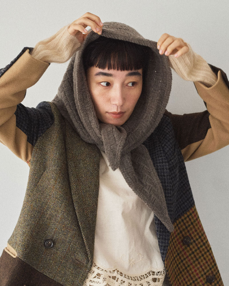 BLOCK PATTERN SCARF/YULA/Y L 25-A 001