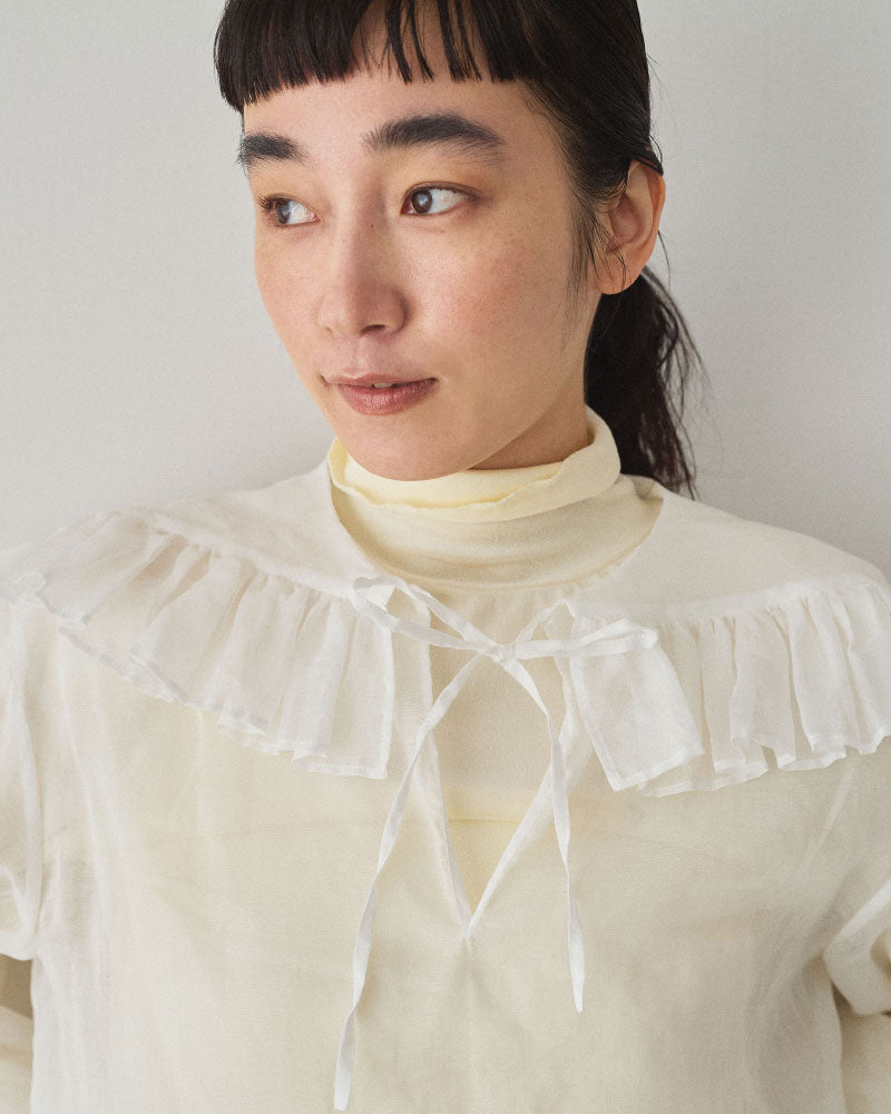 【予約】fril collar blouse/Hériter/H0-00-3065
