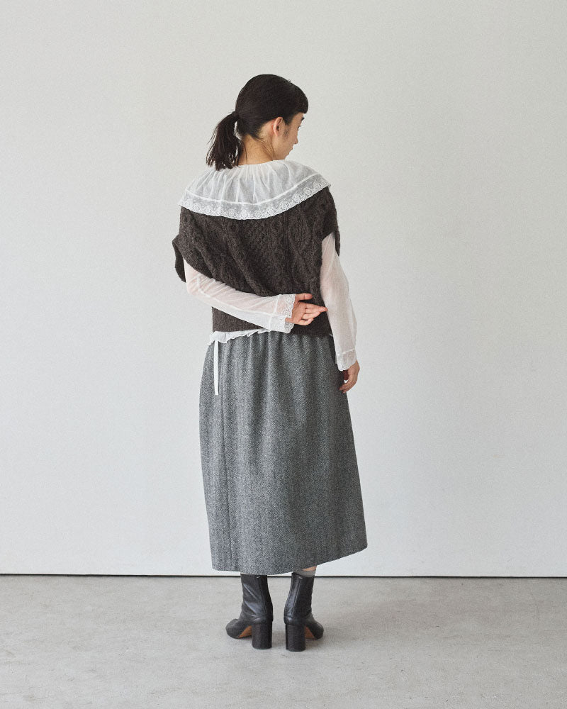 【予約】hand aran vest/Hériter/H0-00-1003