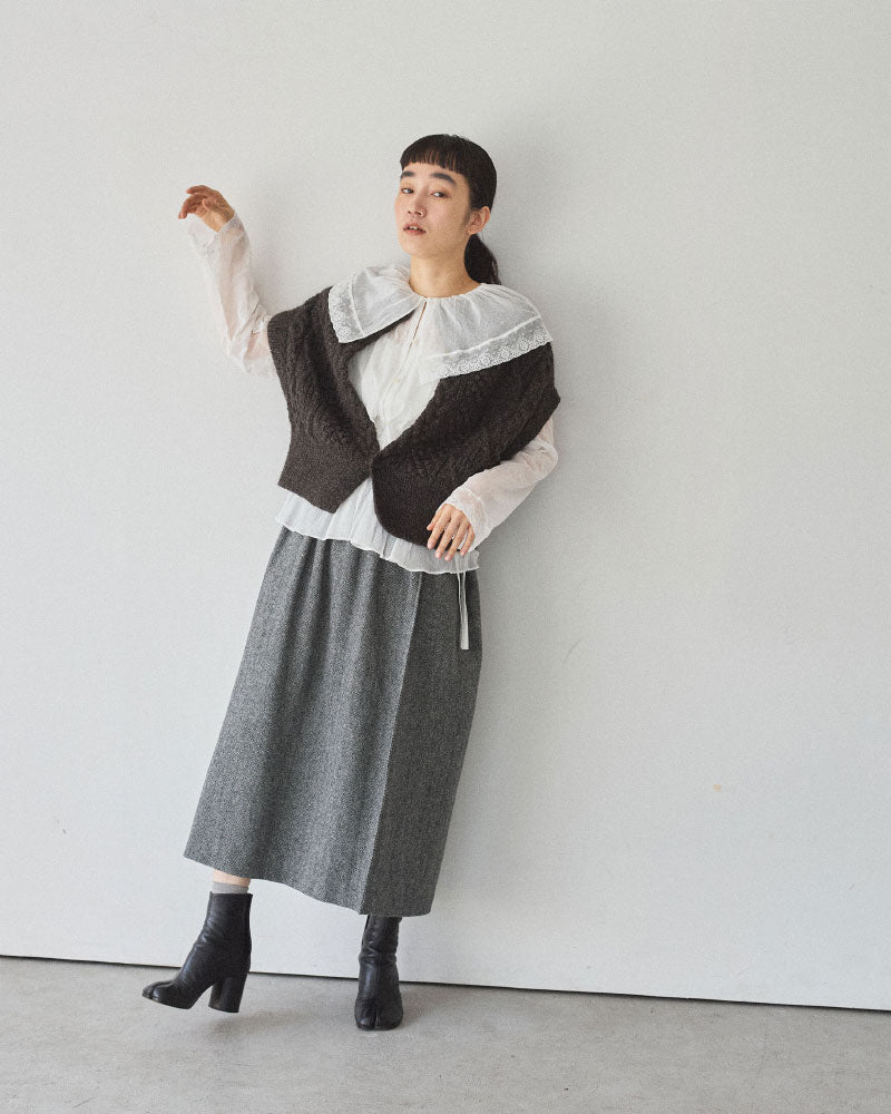 【予約】hand aran vest/Hériter/H0-00-1003