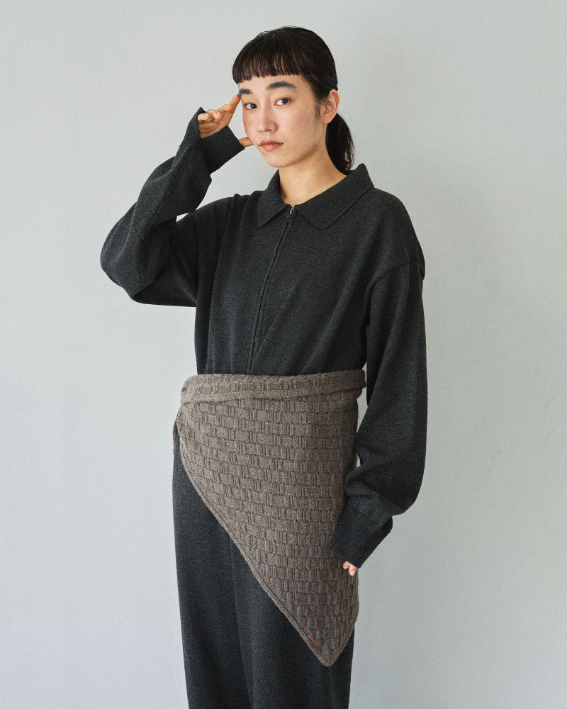 BLOCK PATTERN SCARF/YULA/Y L 25-A 001